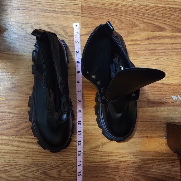 Prada Style Platform Combat Boots NWOT, box included - Picture 2 of 4